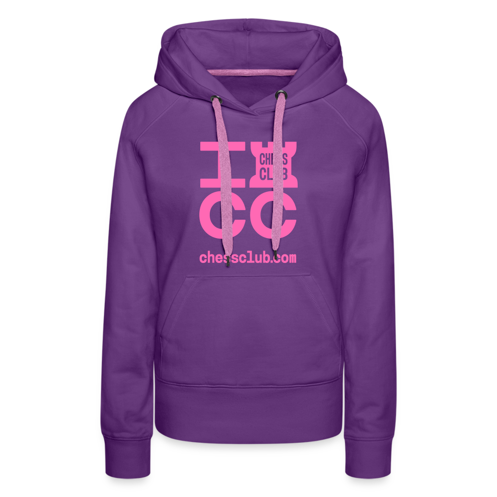 ICC Brand Pink Logo Women’s Premium Hoodie - purple 