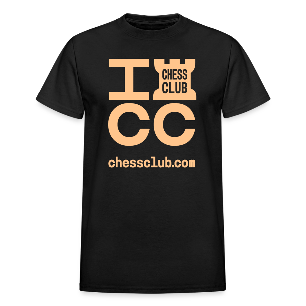 ICC Brand Orange Logo Ultra Cotton Adult T-Shirt - black
