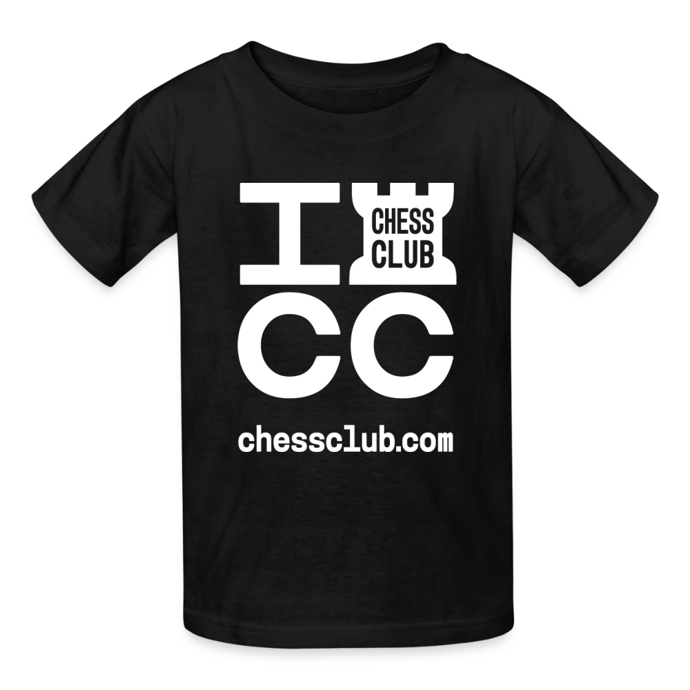 ICC Brand White Logo Youth T-Shirt - black