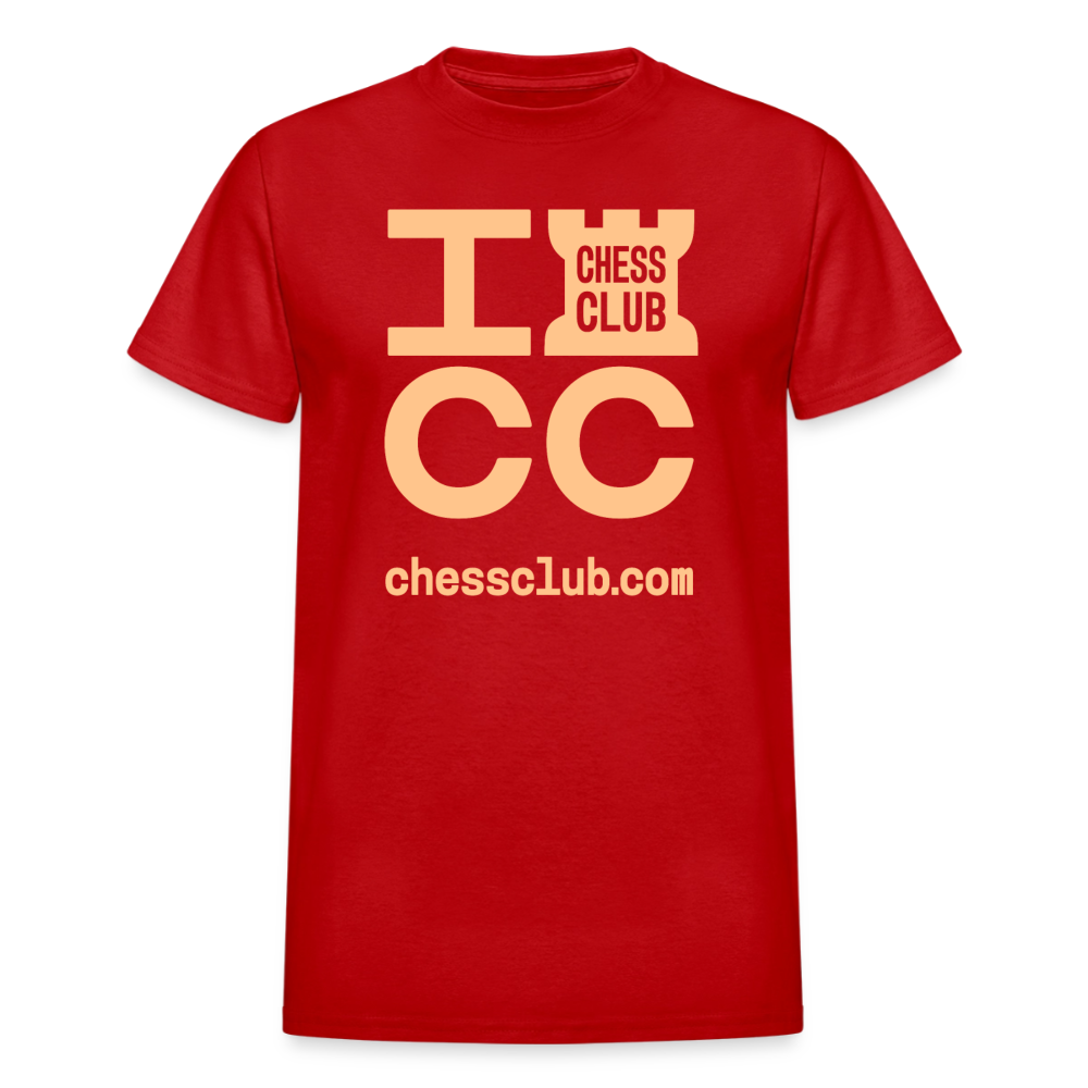 ICC Brand Orange Logo Ultra Cotton Adult T-Shirt - red