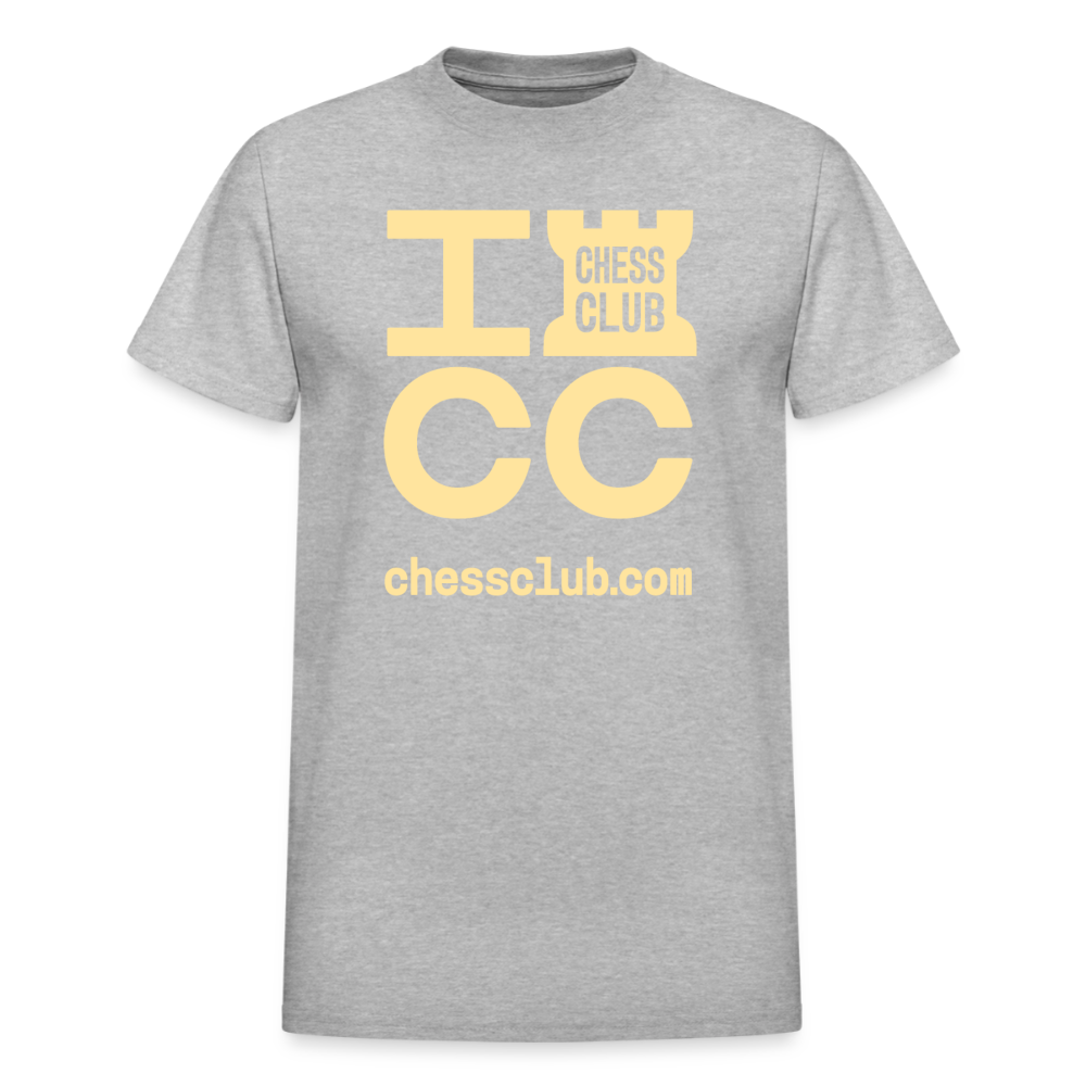 ICC Brand Yellow Logo Ultra Cotton Adult T-Shirt - heather gray