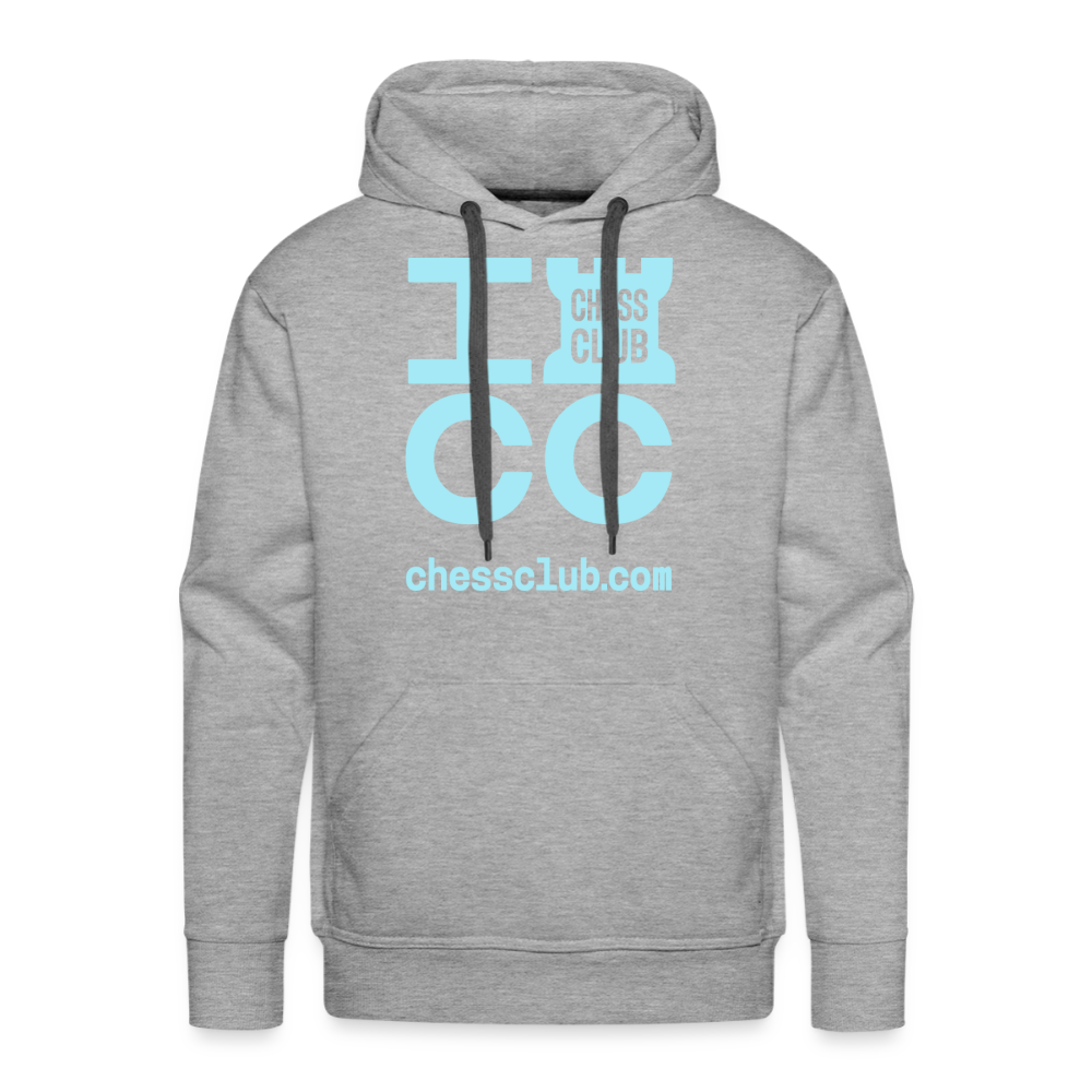 ICC Brand Blue Logo Men’s Premium Hoodie - heather grey