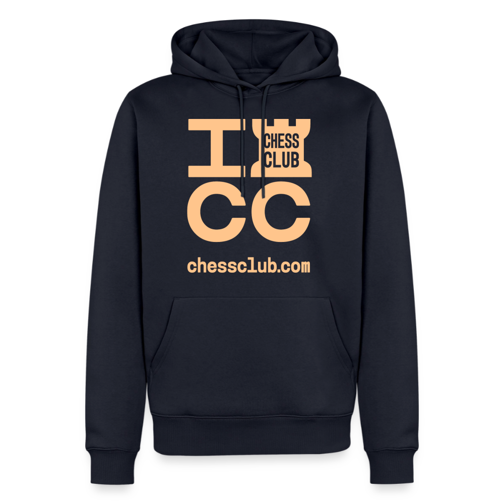 ICC Brand Orange Logo Men’s Premium Hoodie - navy