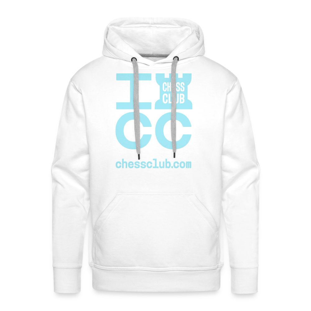 ICC Brand Blue Logo Men’s Premium Hoodie - white
