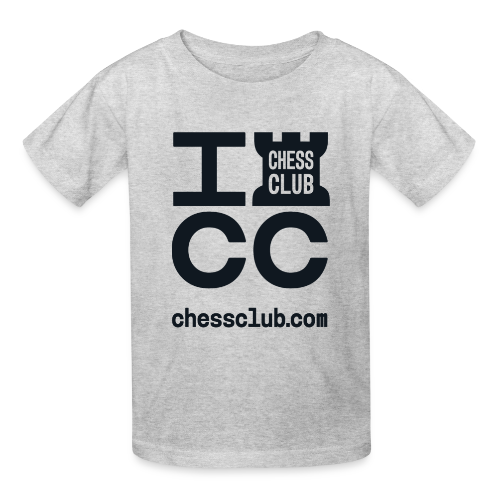 ICC Brand Black Logo Youth T-Shirt - heather gray
