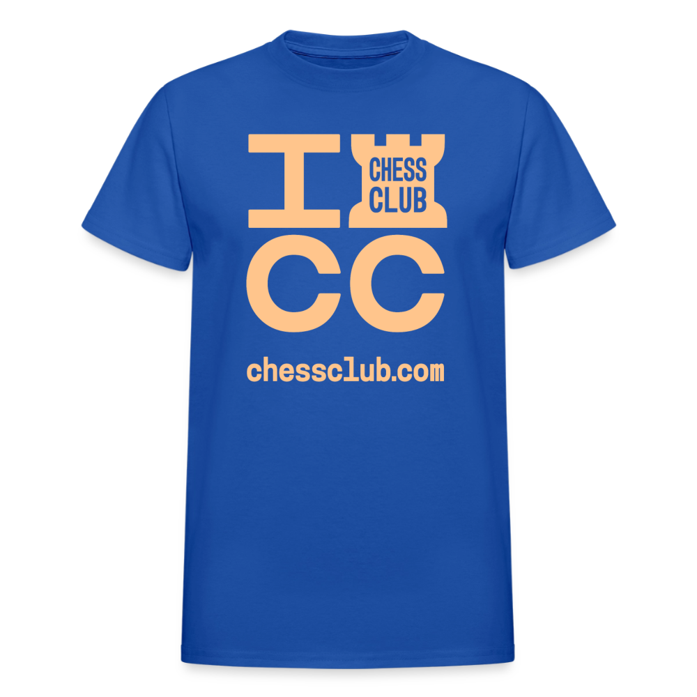 ICC Brand Orange Logo Ultra Cotton Adult T-Shirt - royal blue