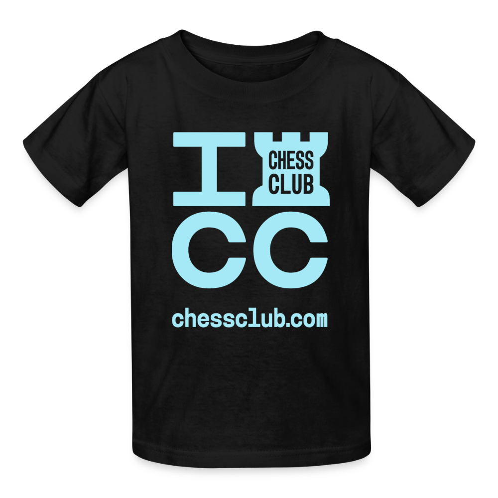 ICC Brand Blue Logo Youth T-Shirt - black