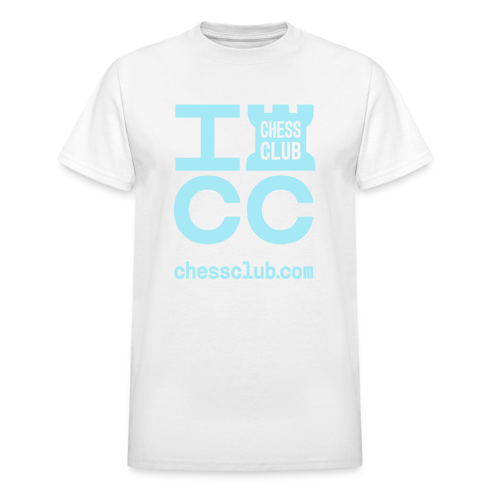 ICC Brand Blue Logo Ultra Cotton Adult T-Shirt - white