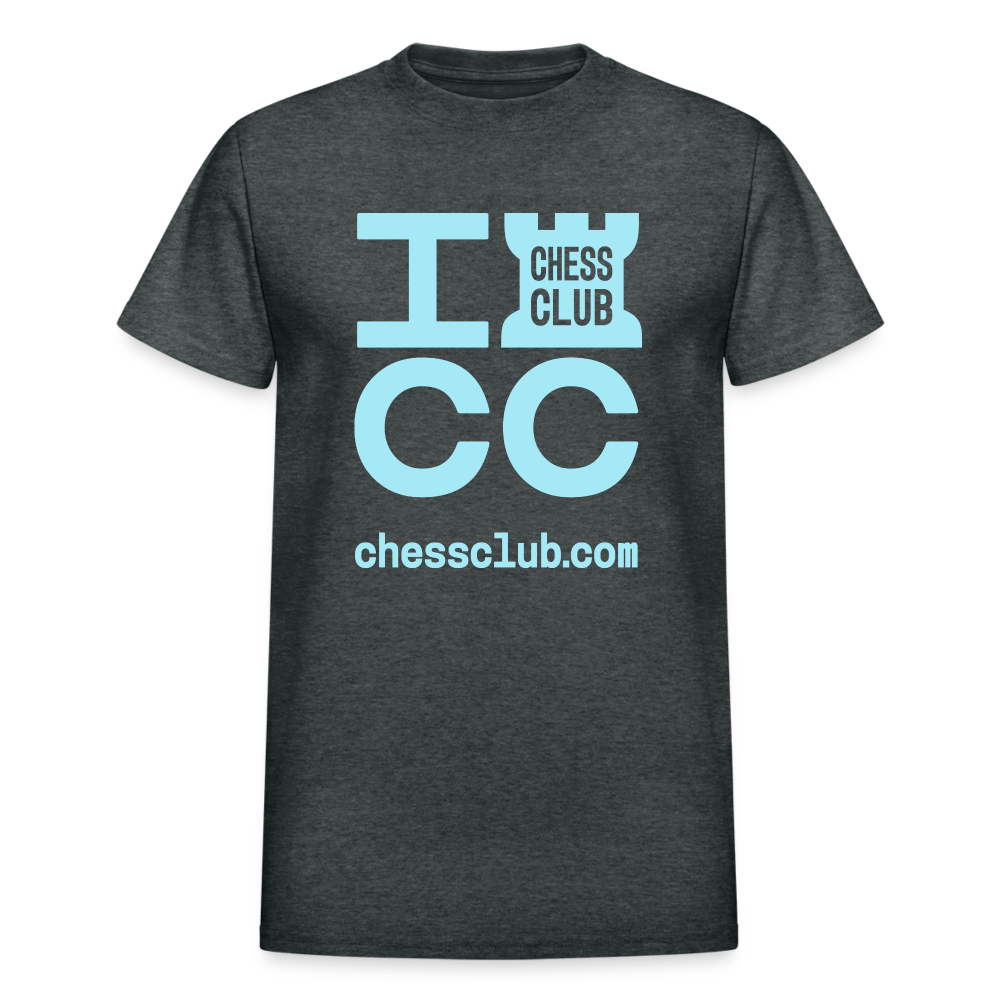 ICC Brand Blue Logo Ultra Cotton Adult T-Shirt - deep heather