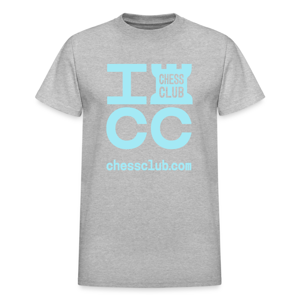 ICC Brand Blue Logo Ultra Cotton Adult T-Shirt - heather gray