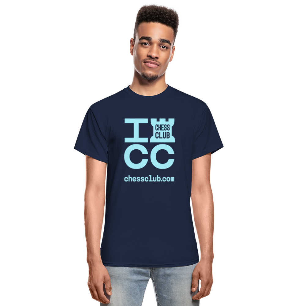 ICC Brand Blue Logo Ultra Cotton Adult T-Shirt - navy