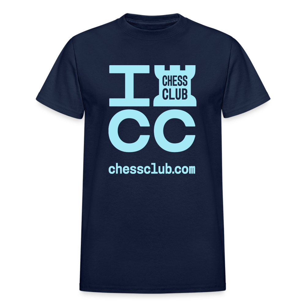ICC Brand Blue Logo Ultra Cotton Adult T-Shirt - navy