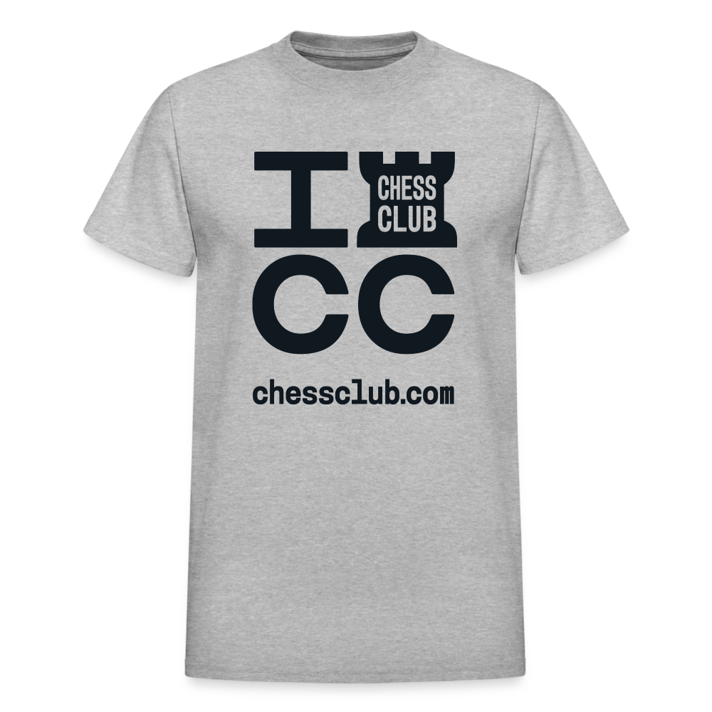 ICC Brand Black Logo Ultra Cotton Adult T-Shirt - heather gray