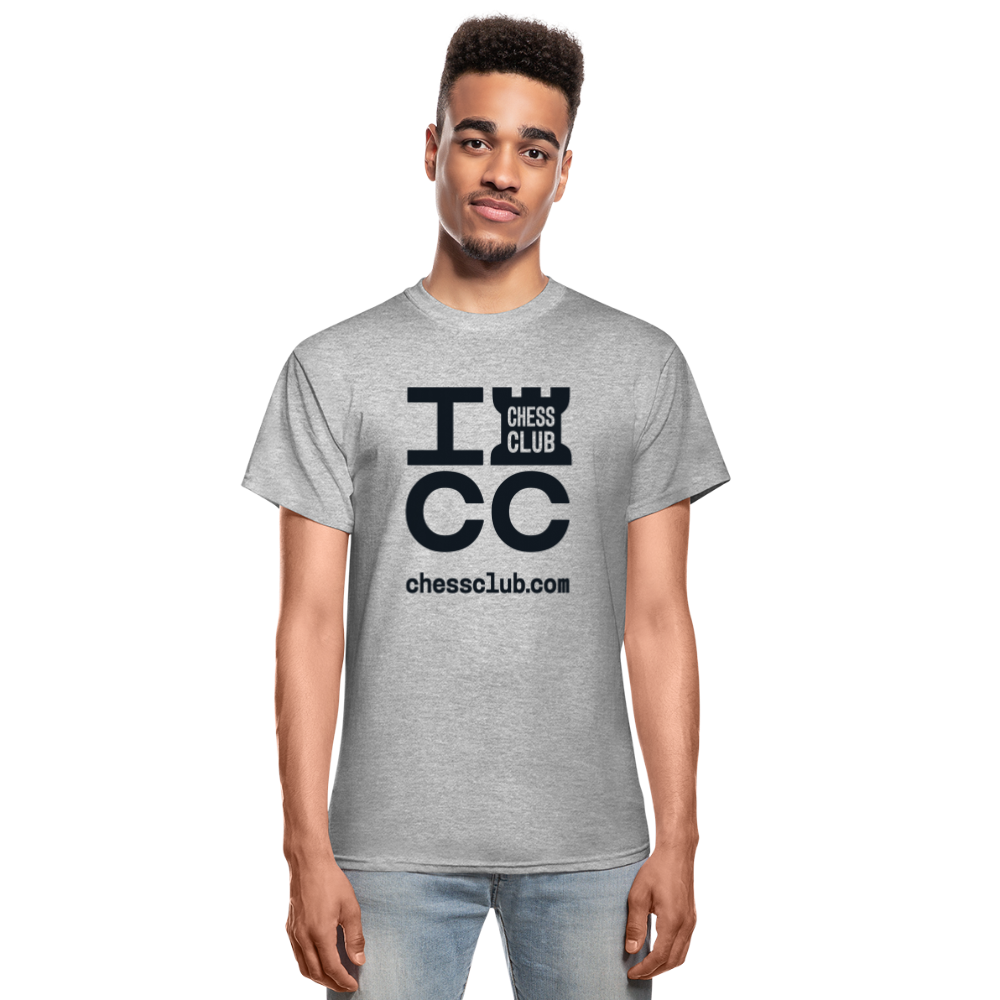 ICC Brand Black Logo Ultra Cotton Adult T-Shirt - heather gray