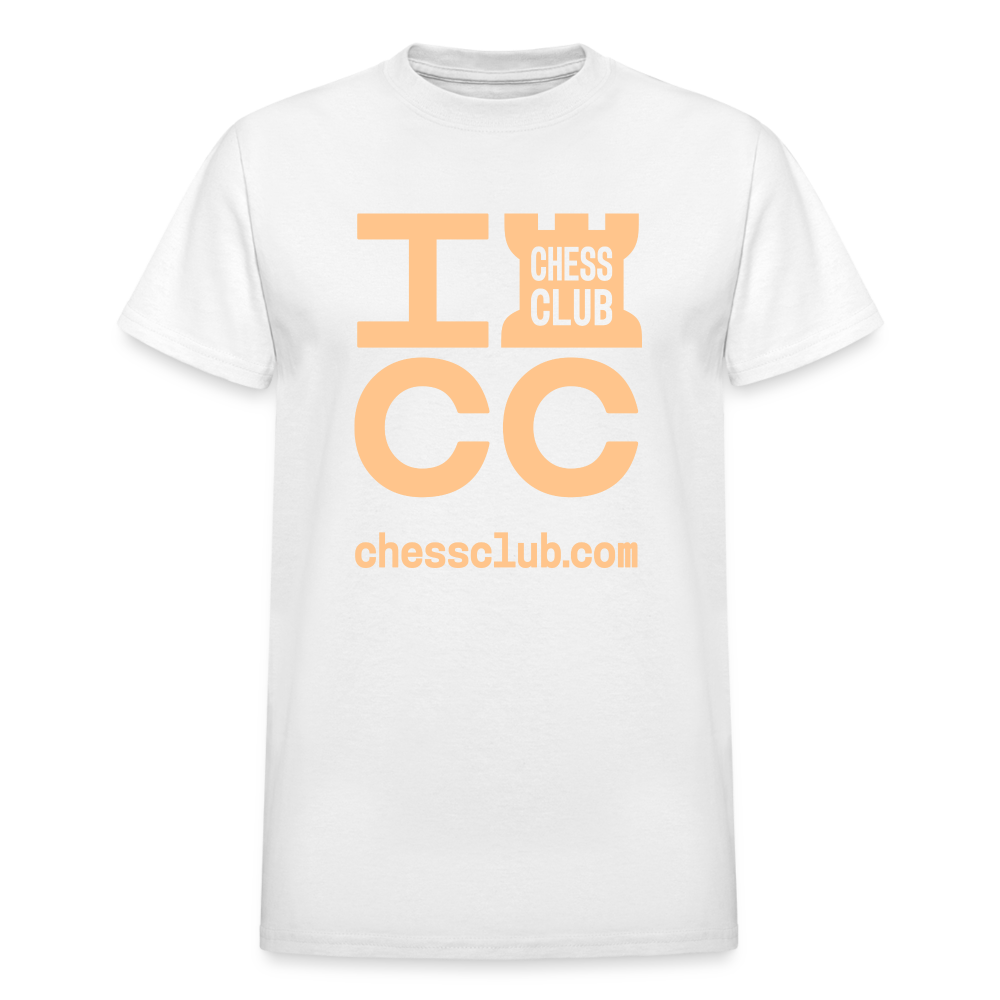 ICC Brand Orange Logo Ultra Cotton Adult T-Shirt - white
