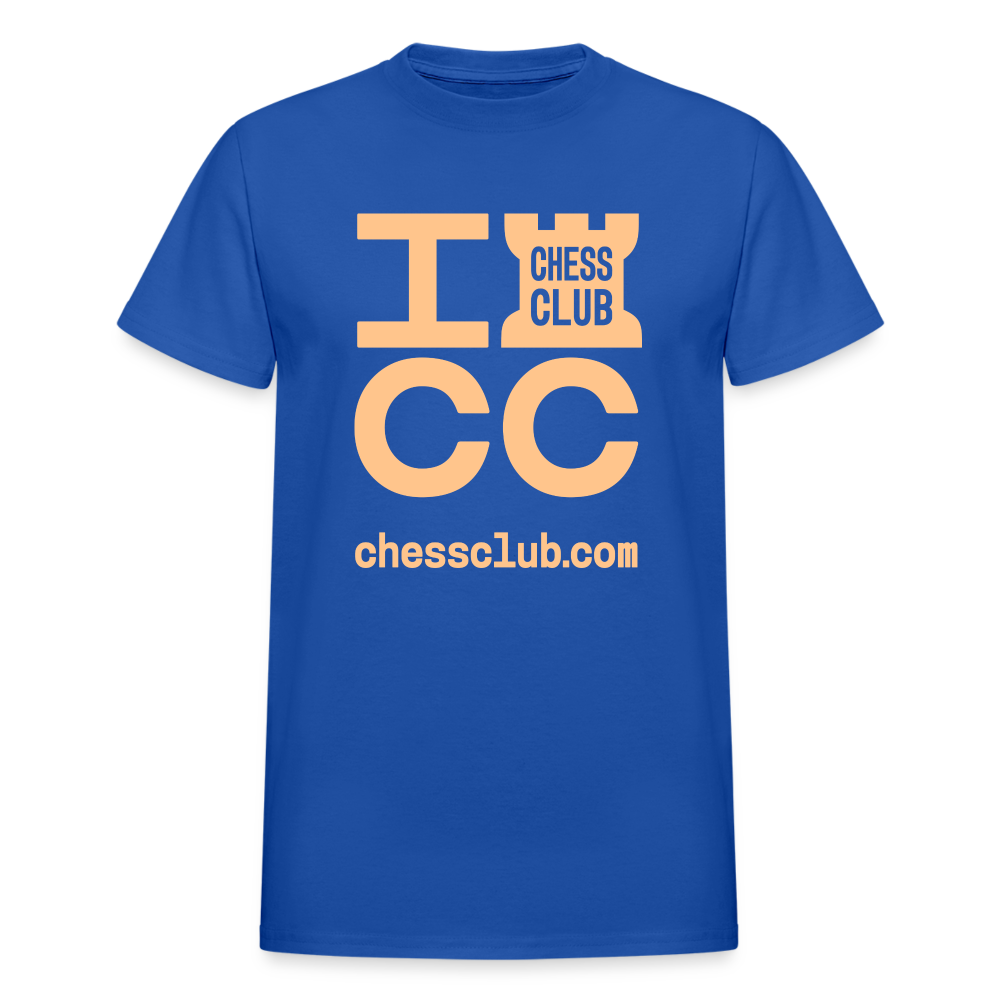 ICC Brand Orange Logo Ultra Cotton Adult T-Shirt - royal blue