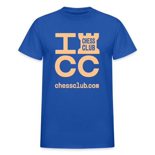 ICC Brand Orange Logo Ultra Cotton Adult T-Shirt - royal blue