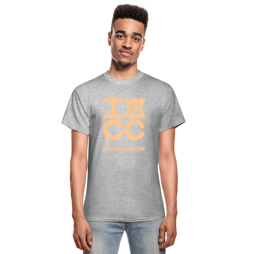 ICC Brand Orange Logo Ultra Cotton Adult T-Shirt - heather gray