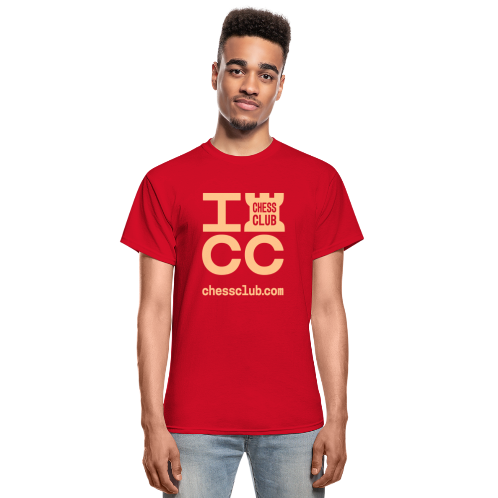 ICC Brand Orange Logo Ultra Cotton Adult T-Shirt - red