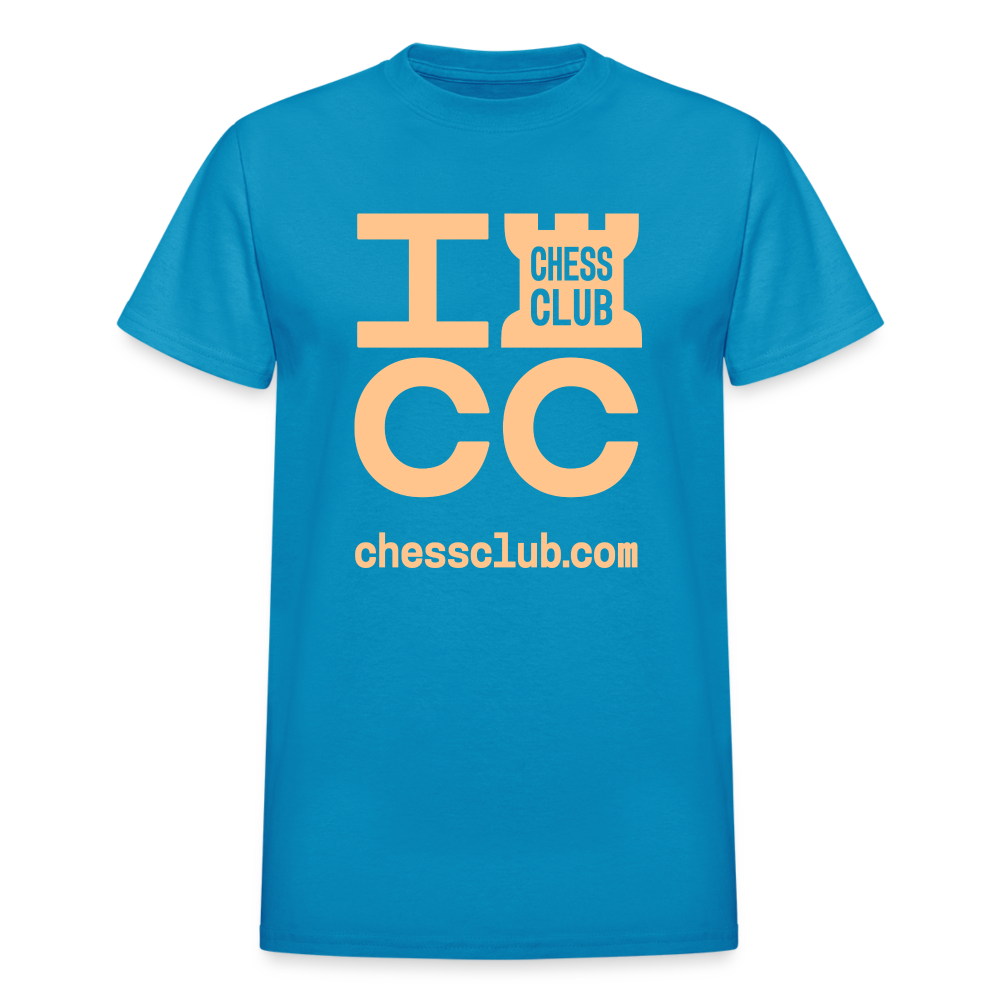 ICC Brand Orange Logo Ultra Cotton Adult T-Shirt - turquoise