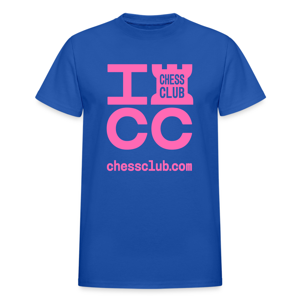 ICC Brand Pink Logo Ultra Cotton Adult T-Shirt - royal blue