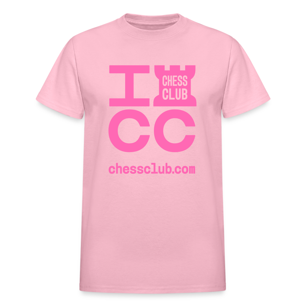 ICC Brand Pink Logo Ultra Cotton Adult T-Shirt - light pink