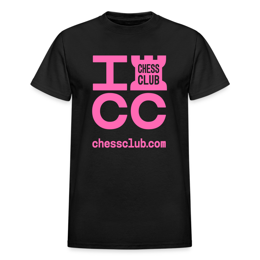 ICC Brand Pink Logo Ultra Cotton Adult T-Shirt - black
