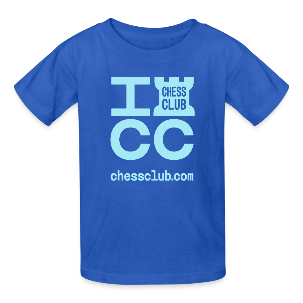 ICC Brand Blue Logo Ultra Cotton Youth T-Shirt - royal blue
