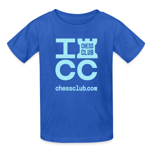 ICC Brand Blue Logo Ultra Cotton Youth T-Shirt - royal blue