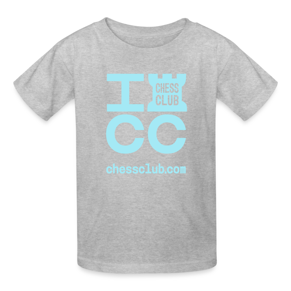 ICC Brand Blue Logo Ultra Cotton Youth T-Shirt - heather gray