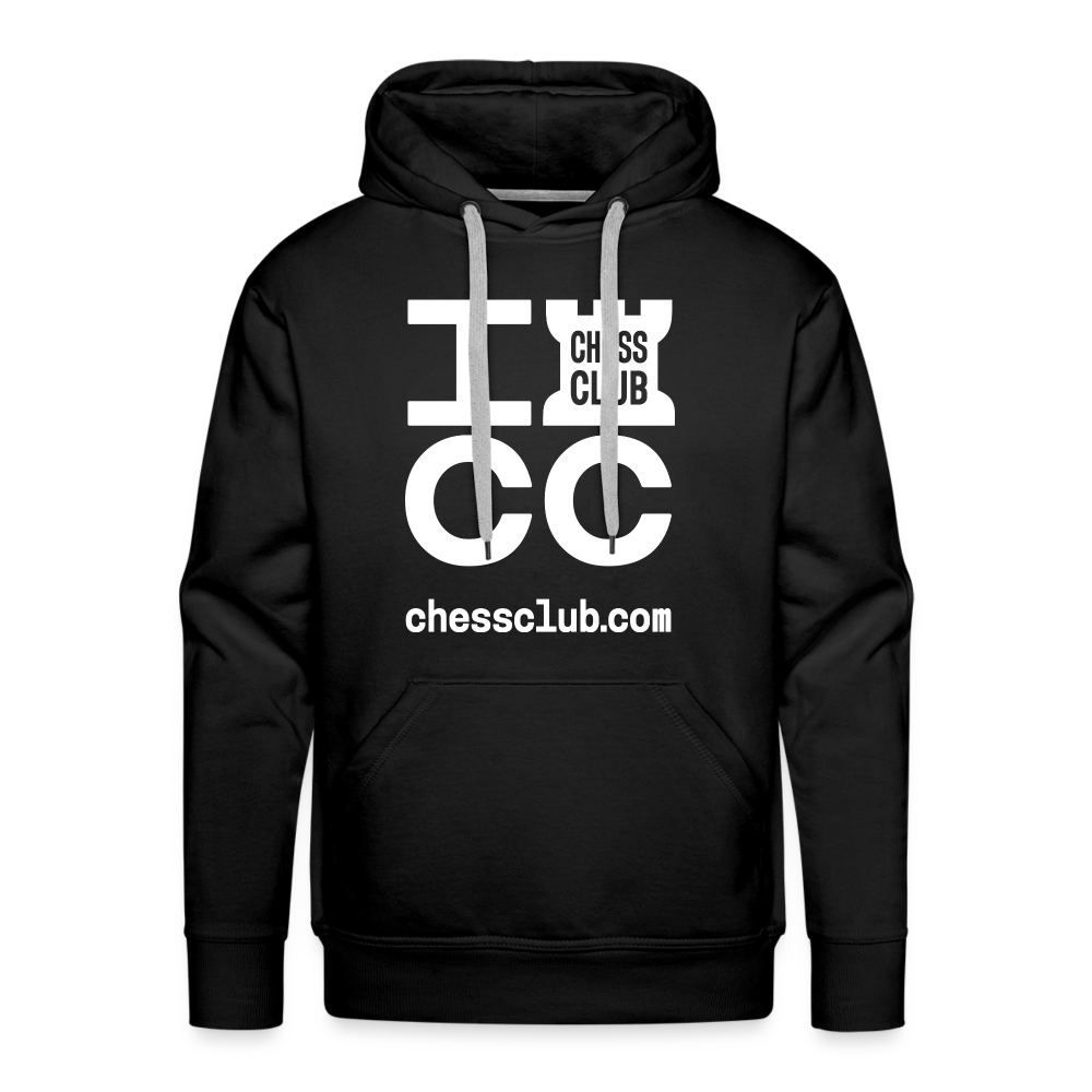 ICC Brand White Logo Men’s Premium Hoodie - black