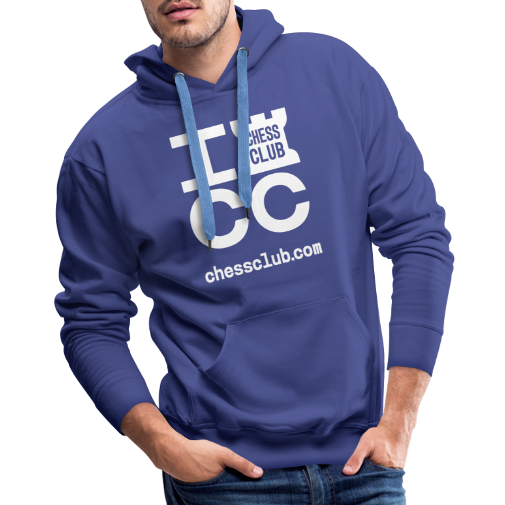 ICC Brand White Logo Men’s Premium Hoodie - royal blue