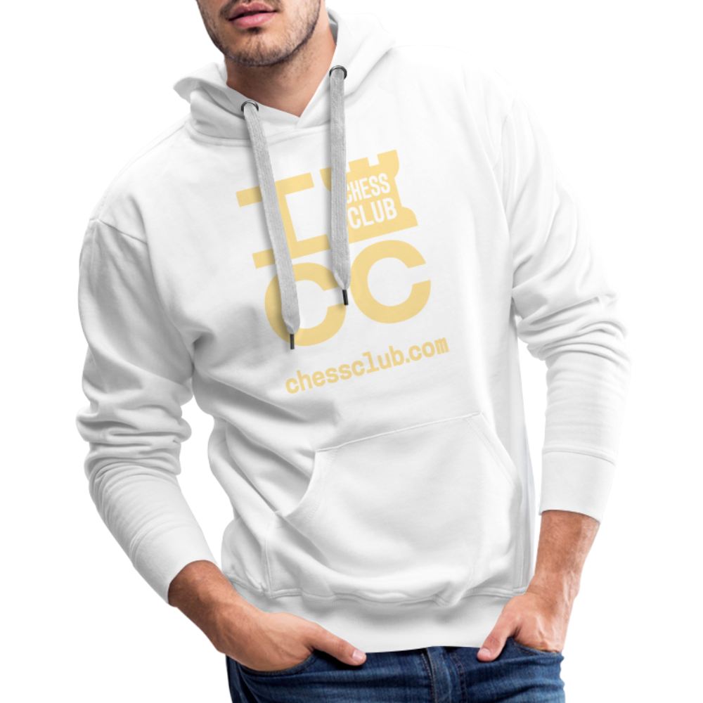 ICC Brand Yellow Logo Men’s Premium Hoodie - white