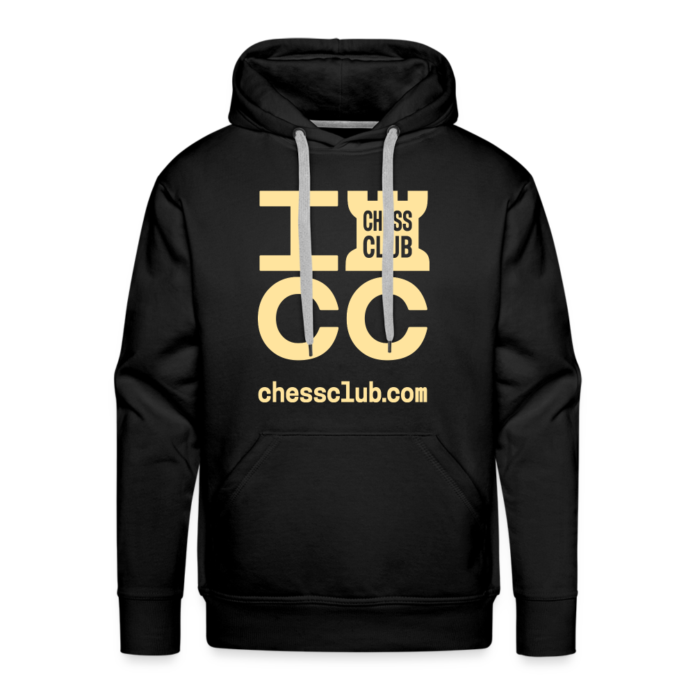 ICC Brand Yellow Logo Men’s Premium Hoodie - black