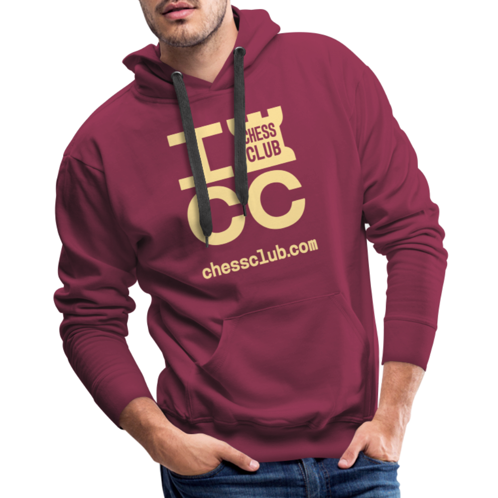 ICC Brand Yellow Logo Men’s Premium Hoodie - burgundy