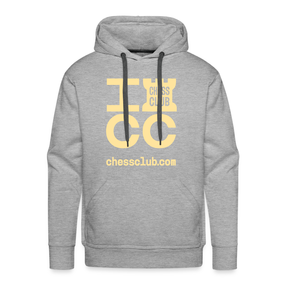 ICC Brand Yellow Logo Men’s Premium Hoodie - heather grey