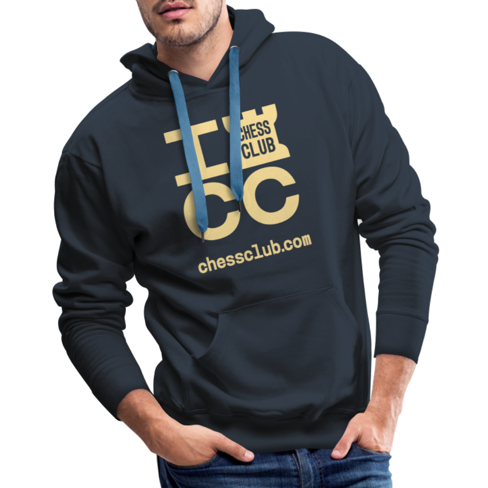 ICC Brand Yellow Logo Men’s Premium Hoodie - navy