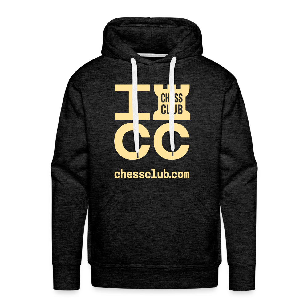 ICC Brand Yellow Logo Men’s Premium Hoodie - charcoal grey