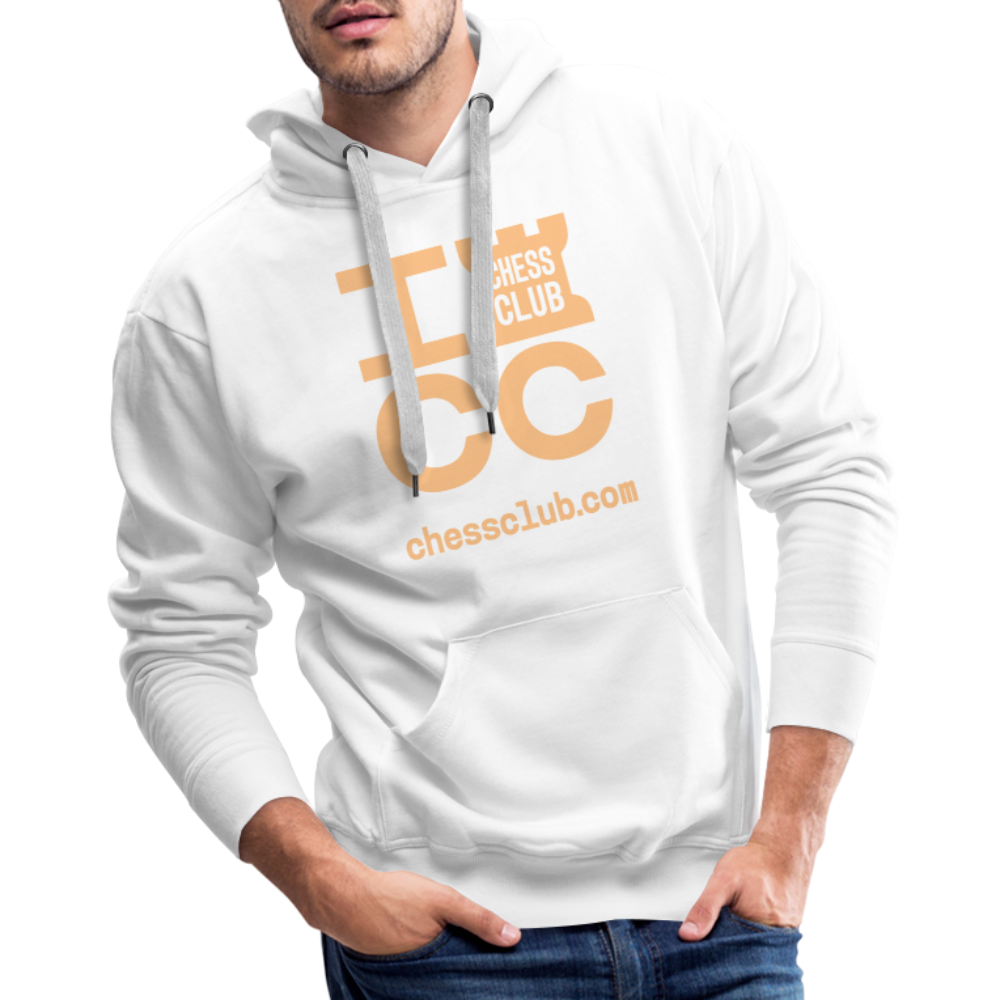 ICC Brand Orange Logo Men’s Premium Hoodie - white