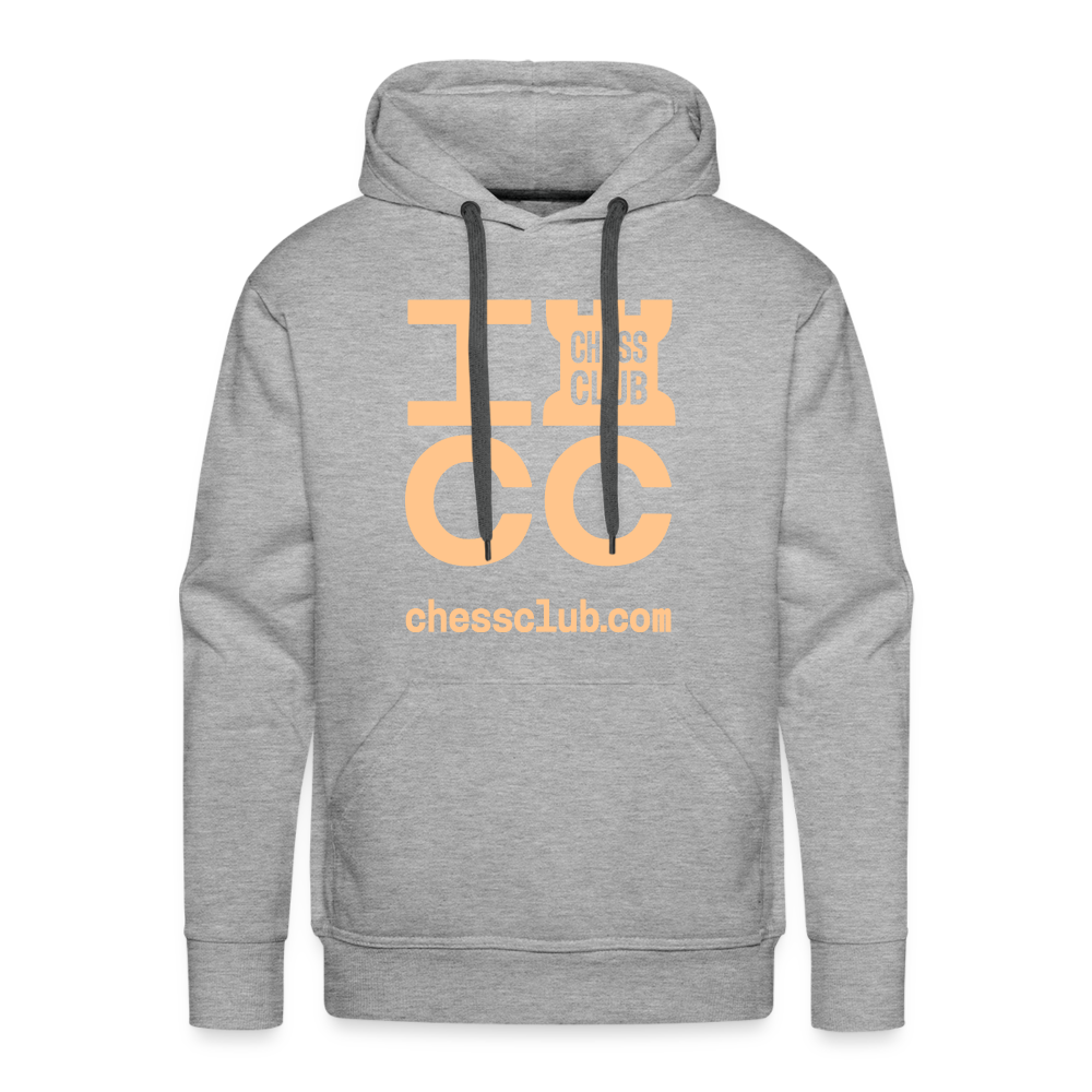 ICC Brand Orange Logo Men’s Premium Hoodie - heather grey