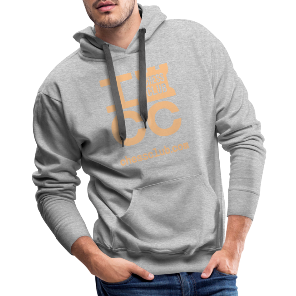 ICC Brand Orange Logo Men’s Premium Hoodie - heather grey