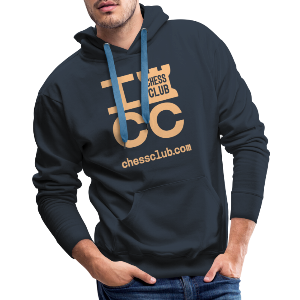 ICC Brand Orange Logo Men’s Premium Hoodie - navy