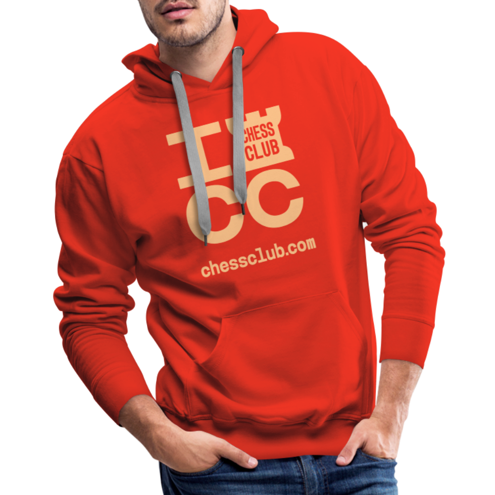 ICC Brand Orange Logo Men’s Premium Hoodie - red