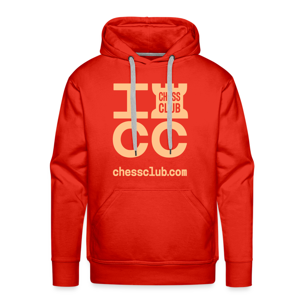 ICC Brand Orange Logo Men’s Premium Hoodie - red