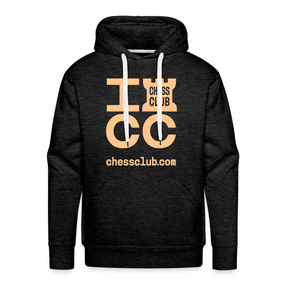 ICC Brand Orange Logo Men’s Premium Hoodie - charcoal grey