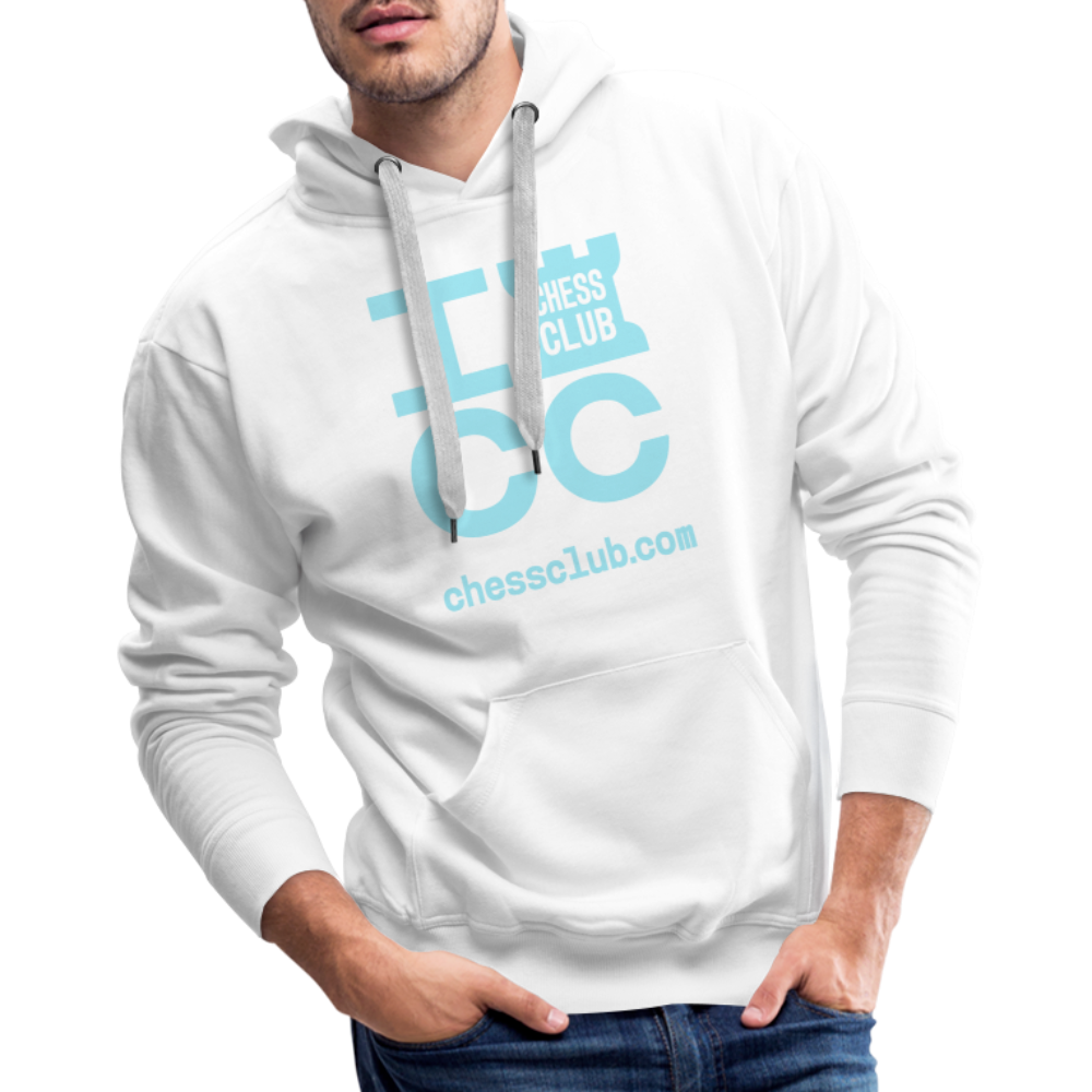 ICC Brand Blue Logo Men’s Premium Hoodie - white