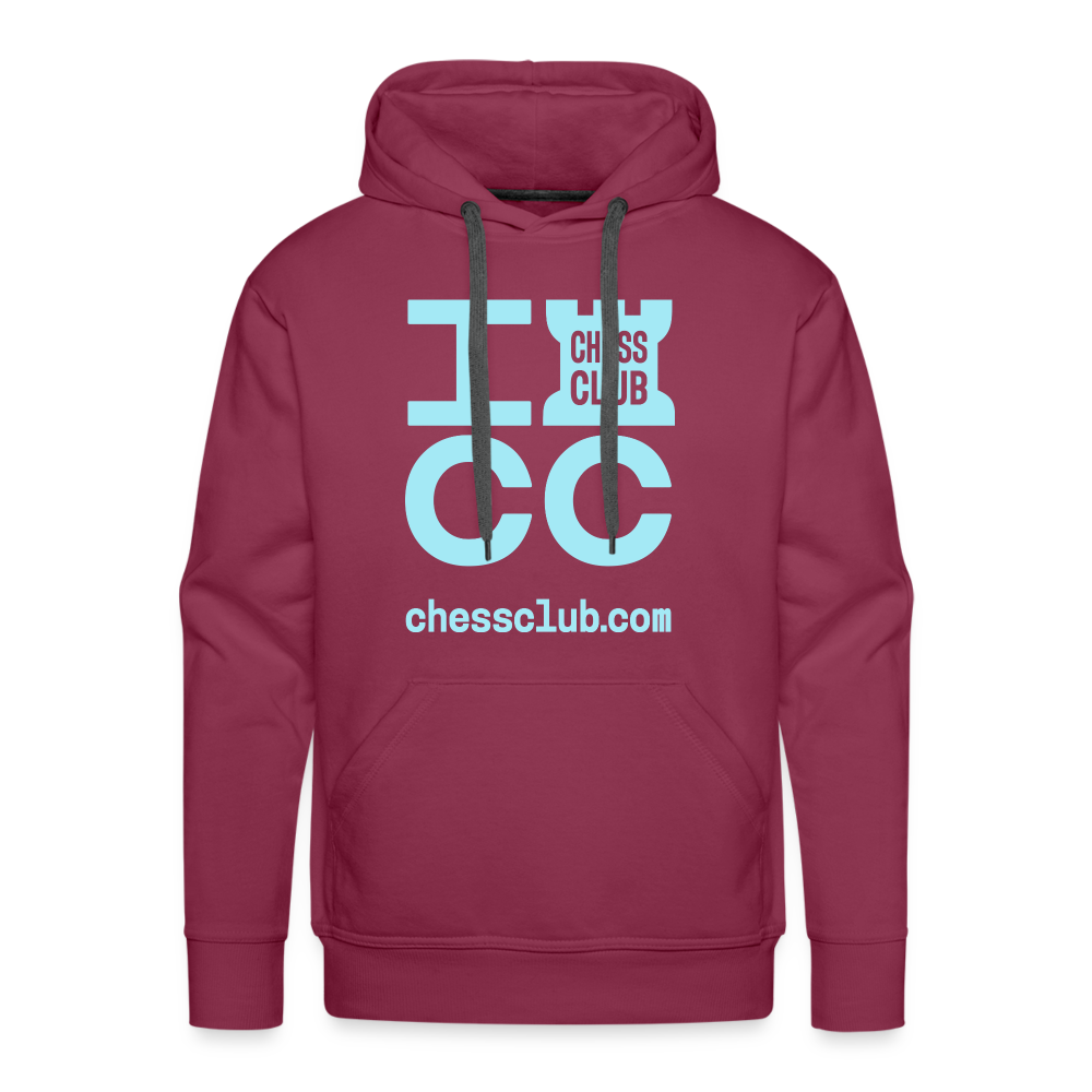 ICC Brand Blue Logo Men’s Premium Hoodie - burgundy