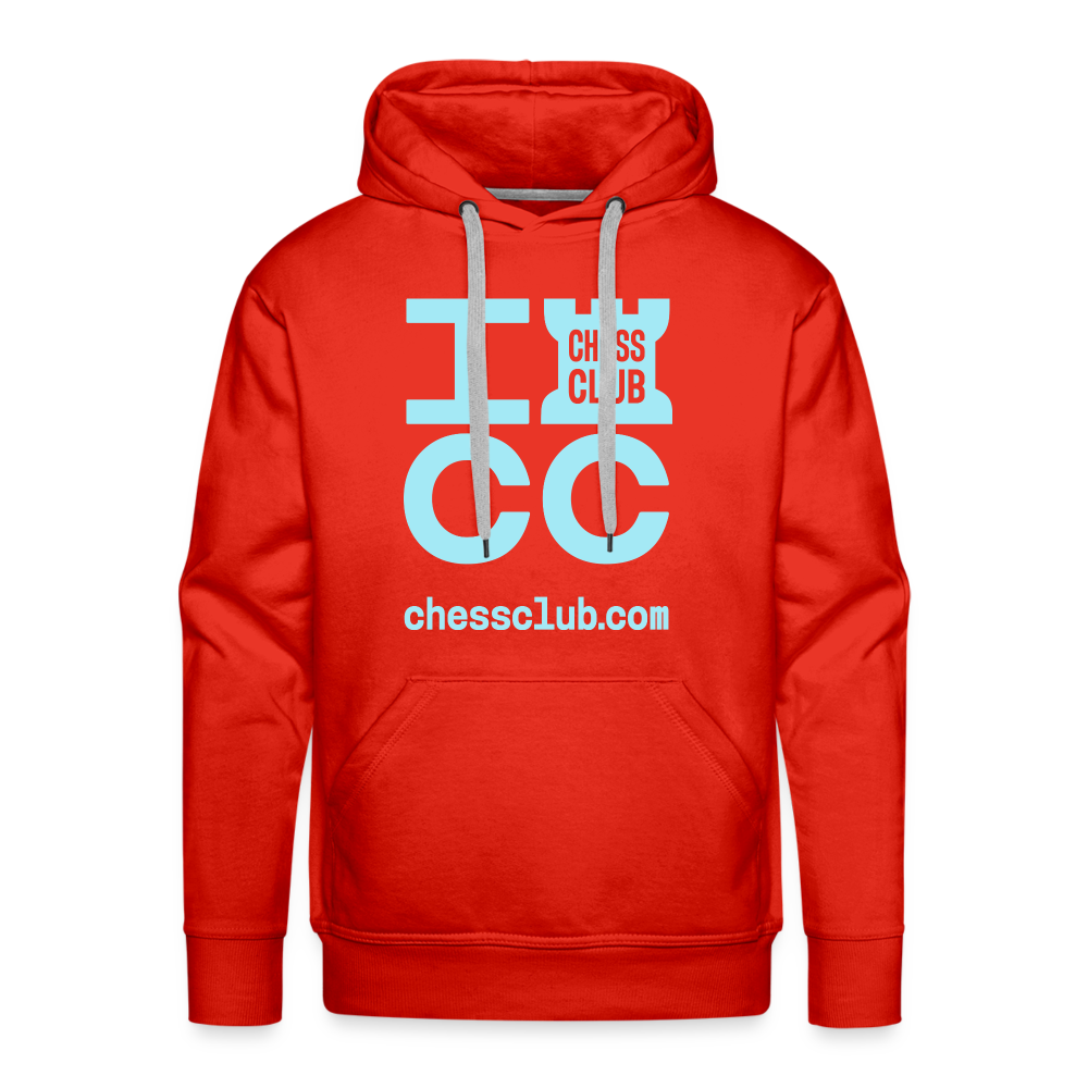 ICC Brand Blue Logo Men’s Premium Hoodie - red