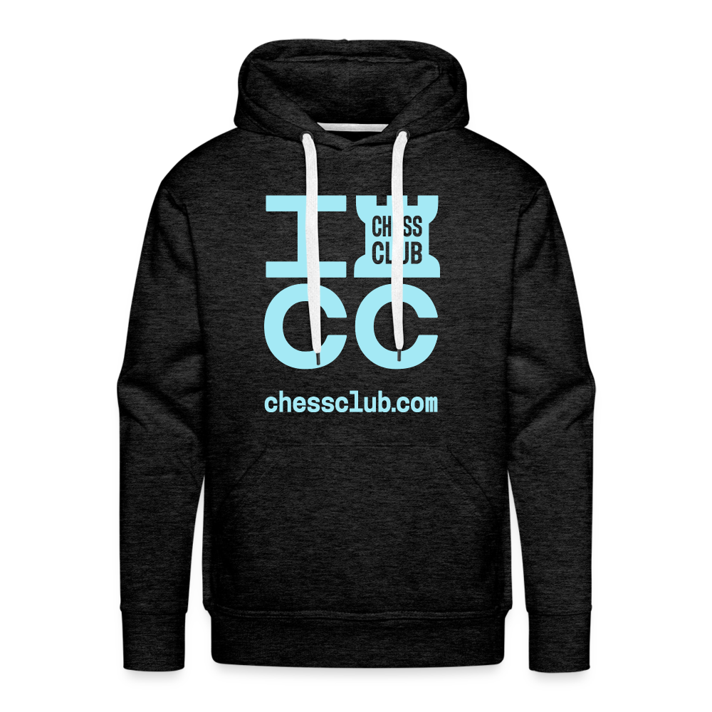 ICC Brand Blue Logo Men’s Premium Hoodie - charcoal grey