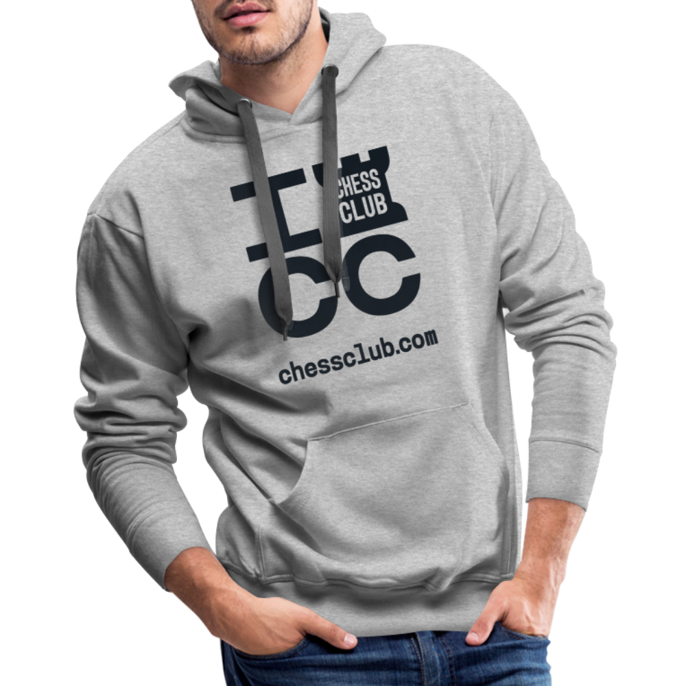 ICC Brand Black Logo Men’s Premium Hoodie - heather grey